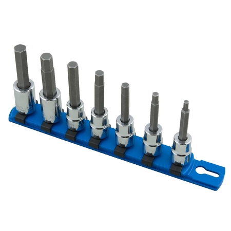 MARTIN TOOLS 7-Piece Socket 3/8 in. Hex Bit Clip Set BA7KM